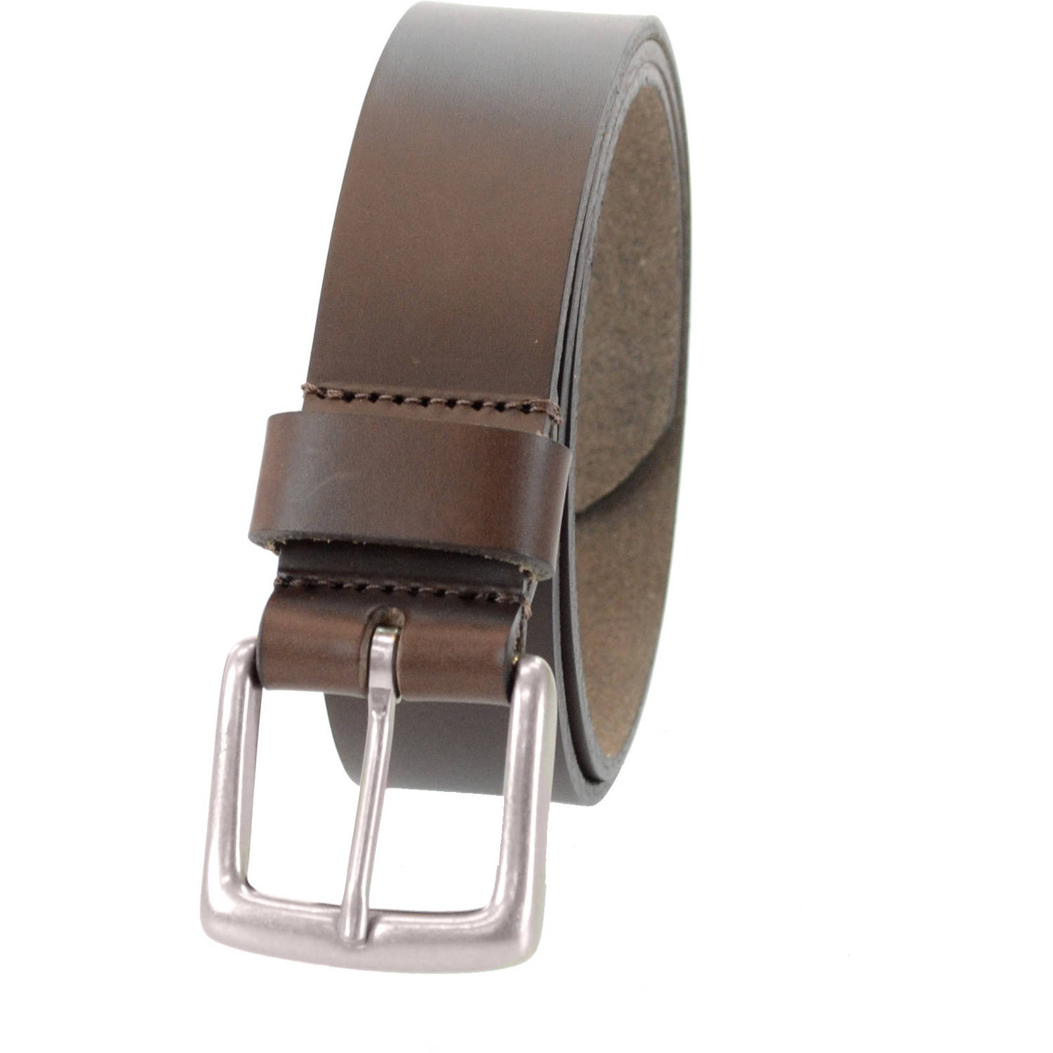1-1/2 in. US Steer Hide Harness Leather Men's Belt w/ Antq. Nickel Buckle