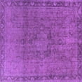 thumbnail image 1 of Ahgly Company Indoor Square Oriental Purple Industrial Area Rugs, 3' Square, 1 of 4