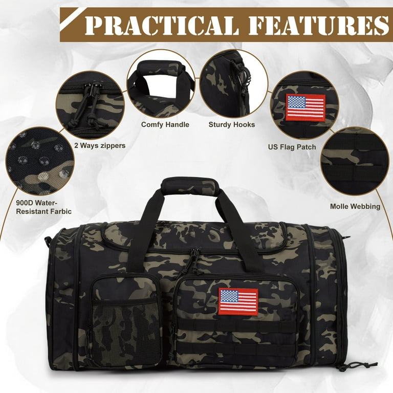 Tripgear 21" 45L Expandable 2-in-1 Gym Duffle Bag for Men, Travel Backpack with Shoe & Wet Pocket, Overnight Carry-on Bag Tripgear 21" 45L Expandable 2-in-1 Gym Duffle Bag for Men, Travel Backpack with Shoe & Wet Pocket, Overnight Carry-on Bag