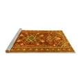 thumbnail image 2 of Ahgly Company Machine Washable Indoor Round Persian Yellow Traditional Area Rugs, 8' Round, 2 of 4