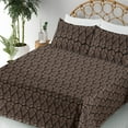 thumbnail image 3 of Ambesonne Forest Fitted & Flat Sheet with Sham 3 Pcs Set, Romantic Vibes Autumnal Art, Twin, Charcoal Grey Dark Brown, 3 of 5