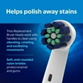 thumbnail image 6 of Equate Trios Premium Clean Replacement Heads for Oral-B iO Electric Toothbrushes, White, 2 Count, 6 of 14