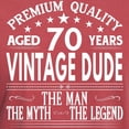 thumbnail image 3 of CafePress - VINTAGE DUDE AGED 70 YEARS T Shirt - Mens Comfort Colors Shirt, 3 of 5