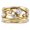 Golden, variant on SPRING PARK Women Ring Creative Geometric Rhinestone Inlaid Crescent Star Shape Opening Finger Jewelry