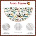 thumbnail image 3 of Fotbe Cartoon Dinosaur Pattern Christmas Tree Skirt, Tree Skirts Plush Christmas Decorations, Christmas Tree Skirts Xmas Decorations Holiday Party Decor-48", 3 of 6