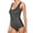 Black, variant on Fashion Women Swimsuit Sexy Ladies Swimwears Set Scale Print Swimsuit Summer V Neck High Cut Bathing Monokini Silver XXXXL