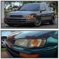 thumbnail image 2 of Spec-D Tuning JDM Black Front Bumper Mesh Hood Grille Compatible with 1993-1997 Toyota Corolla, 2 of 7