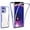 Purple, variant on for Oppo Find X5 Clear Case with Screen Protector, Slim Shockproof Soft TPU Bumper Full Body Protection Phone Cover Case for Oppo Find X5 QC Purple
