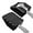 black, variant on ABCISI for Wahoo Speedplay Compatible Pedal Adapters, Flat Platform Conversion Kit, Anti-Slip Surface, Road Cycling Self Locking to Ultra Light Anti Slip Pedal Cover, Black