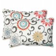 thumbnail image 1 of Pillow Perfect 543598 Pom Pom Play Peachtini Over-sized Rectangular Throw Pillow (Set of 2), 1 of 5