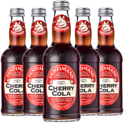 Fentimans Botanically Brewed Cherry Cola Sparkling Soda, 5 Pack, 9.3 fl oz Bottles – Premium Craft Soda/Mixer for Cocktails & Refreshing Drinks