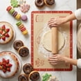 thumbnail image 5 of Non-Slip Silicone Baking Mat 26x16 Inch Extra Thick, Heat Resistant to 480°F, with Measurements for Baking Sourdough, Macarons, Bread, Pizza, Dough Rolling & Kneading, Reusable Pastry Mat, 5 of 8
