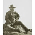thumbnail image 2 of President Theodore Roosevelt Sitting On Large Stone History (18 x 24), 2 of 2