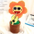 thumbnail image 2 of Dancing Sunflower With Sax 32cm Electronic Singing Toy 60 Songs Swinging Plant zhangyuxiang LED, 2 of 2