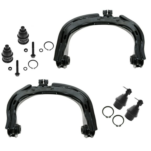 TRQ Upper Lower Suspension Kit Control Arm Ball Joint Set 6pc for Chevy GMC PSA56315