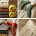 thumbnail image 5 of LOUQIBINE Hailnrothwad Snugly Velvet Winter Thermal Socks, Ultra Soft Velvet Slim Thermal Socks with Fleece Lined Ribbed Design for Women in Snow and Cold Weather, 5 of 7