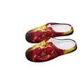 thumbnail image 6 of Men The Flash Slippers Non-Slip Fuzzy House Slippers Warm Soft Plush Winter House Shoes Indoor Outdoor Slip-On Shoes, 6 of 8