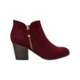 thumbnail image 2 of Style & Co. Womens Masrinaa Printed Double Zip Booties Purple 6.5 Medium (B,M), 2 of 3