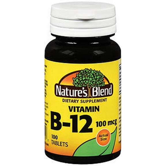 Nature's Blend Vitamin B12 100 mcg Tablets - 100 ct