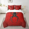 thumbnail image 2 of Ensemble de Literie Araignée Halloween 7 Pcs Réversible Taille Simple Lit en Sac avec Couette, Décorations Draps Toiles d'Araignée Noires Halloween, Ensembles de Literie Toile d'Araignée Gothique Vintage, 2 of 5