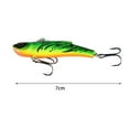thumbnail image 6 of 7cm/18g Bionic Bait 3D Simulated Fisheye Simulation Treble Hook Angling Hard Bait VIB Hooked Lure Outdoor Fishing, 6 of 8