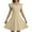 Beige, variant on AWZXDE Girls Dresses Summer Ruffle Sleeve Mesh A-Line Casual Party Dress With Pockets For Kids 4-11 Years Long Dresses Dark Purple,9-11Years