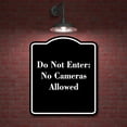 thumbnail image 2 of Do Not Enter No Cameras Allowed BLACK Aluminum Composite Sign 20''x24'', 2 of 9