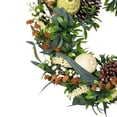 thumbnail image 6 of Northlight Gourds and Pinecones Artificial Fall Harvest Wreath - 24", 6 of 10
