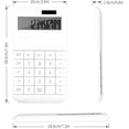thumbnail image 5 of Calculadora de escritorio con función estándar, pantalla grande LCD de 12 dígitos y botón grande, funciona con batería/solar - Blanco Sincero Electrónica, 5 of 5