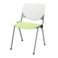 thumbnail image 5 of KFI Studios KOOL Armless Stacking Chair with Casters, White Back, Pink Seat, 5 of 7