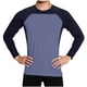 thumbnail image 2 of pstuiky hombres de manga larga, Camiseta de manga larga con cuello redondo para hombre, elástica, para entrenamiento físico, secado rápido y con protector solar. camisetas de hombre xxxl, 2 of 5