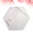 thumbnail image 6 of Masteelf Patchwork Ruler Hexagon Quilting Ruler Patchwork Acrylic Template Sewing Accessories, 6 of 8