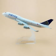 16cm Air UNITED Boeing B747 Airlines Diecast Airplane Model Plane Aircraft Alloy