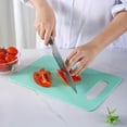 thumbnail image 3 of Colorful & Durable Plastic Cutting Board for Fruits/Veggies - Non-Slip, Easy-to-Clean, Lightweight, Hygienic, & Easy Storage, 3 of 24