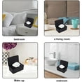 thumbnail image 5 of Black Tissue Box Cover Rectangle Modern Desktop Tissue Box Holder, Napkin Organizer Facial Tissue Wet Tissue Dispenser with Sealed Lid for Car Office Bathroom Household, 5 of 8