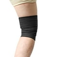 thumbnail image 2 of Black Hook Loop Closure Knee Support Wrap Bandage Sport Pain Guard Brace Strap, 2 of 3