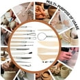 thumbnail image 5 of Clay Tools, 46PCS Pottery Tools Polymer Clay Tools Clay Sculpting Tools with Carrying Case Bag for Stippling Carving Molding Shaping Clay Crafts Birthday Gift for Trimming Beginners Hobbyists Artists, 5 of 8