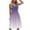 Purple dresses for women 2023, variant on Wycnly Sundresses for Women Sleeveless V-Neck Gradient Print Knee-Length Dresses Beach Vacation Flowy Swing Spaghetti Strap Summer Dress Yellow Up to 65% off