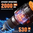 thumbnail image 2 of Taladro Inalámbrico LiTHELi 20V Sin Escobillas 2 Velocidades 530 In-lbs, 2 of 8