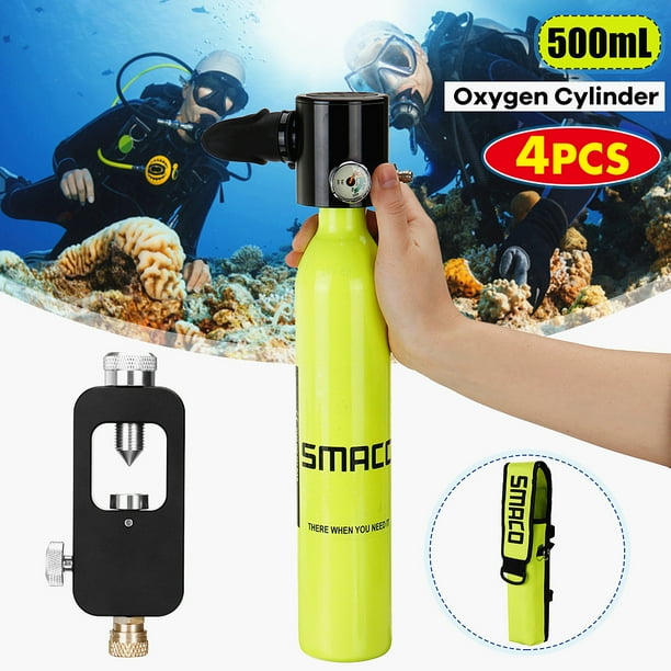 0.5L Portable Mini Oxygen Cylinder Mini Scuba Air Oxygen Tank Breath
