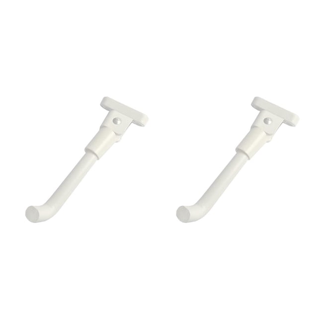 Yuarrent Soporte de pie para patinete eléctrico, resistente al agua, antideslizante, soporte Universal, soporte de trípode lateral, piezas de Blanco 2piezas