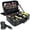 Black Crocodile Pattern-Large, variant on Large Black Travel Makeup Case Professional Organizer with Adjustable Dividers