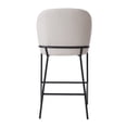thumbnail image 6 of Kris & Alley Brooks Boucle Fabric Upholstered Counter Height Bar Stool with Metal Legs, 6 of 12
