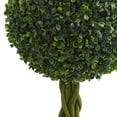 thumbnail image 3 of Nearly Natural 3 ft. Braided Boxwood Topiary Artificial Tree in Gray Urn UV Resistant (Indoor/Outdoor), 3 of 4