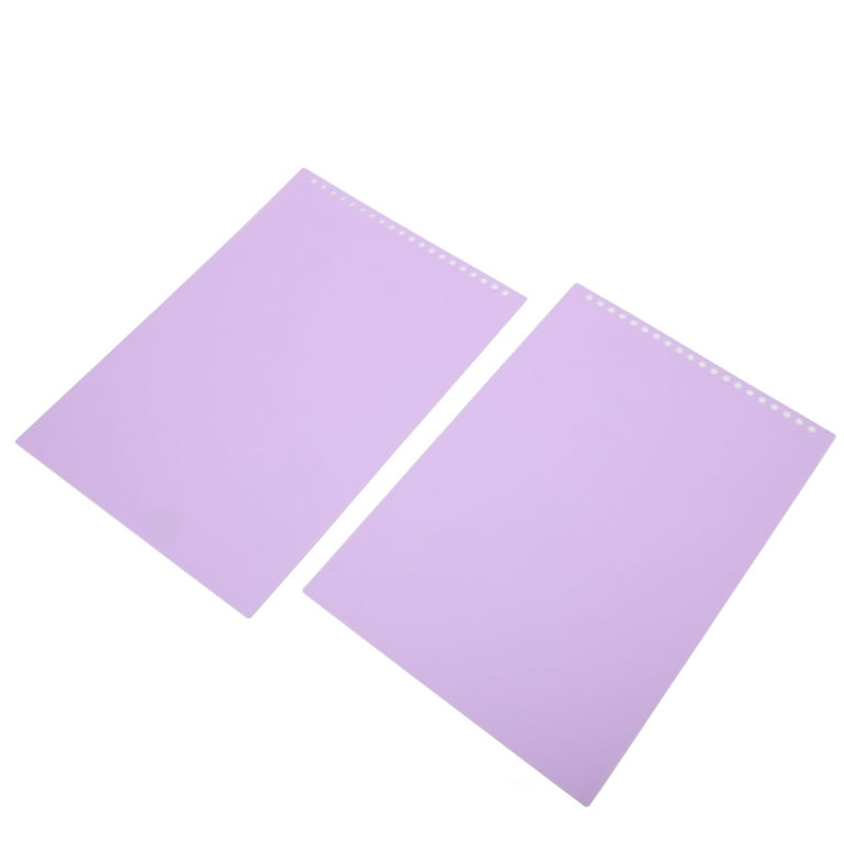 Paper Protector Sheets, Frosted Translucent Waterproof Sheet Protectors  Detachable 20 Sheet For Household Taro Purple