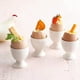 thumbnail image 1 of Fiudx Huevera Europea, Elegante Diseño de Patas Altas, Color Blanco Clásico, Bandeja y Vaso Multifuncionales, Decoración de Mesa, Regalo de Inauguración, Tamaño Compacto y Portátil, Estilo Mini Copa., 1 of 6