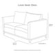 thumbnail image 5 of Sala Oslo 3 Piezas Café (Sofá, Love Seat y Sillón), 5 of 6