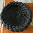 thumbnail image 3 of Chunky Yarn Knitting Arm Knit Baskets Comfortable Soft Yarn 250G for DIY Rug Making Sweaters Deep Gray, 3 of 9