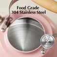thumbnail image 6 of Kettle,  Pot with Cool   Handle, Teapot  Grade Stainless Steel,  Kettle Stovetop, Kettle Teapot, Whistling  Kettles, Small  Pot, 1.6 Quart (), 6 of 7