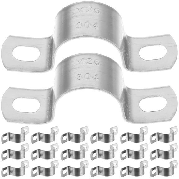 PIXNOR 20 Pcs Retriever Dog Kennel Parts Mount Cable Hose Clamps Ferrules